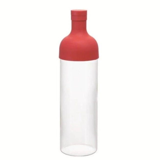 Hario Cold Brew Tea Bottle (750ml) With Filter | Cherry Red