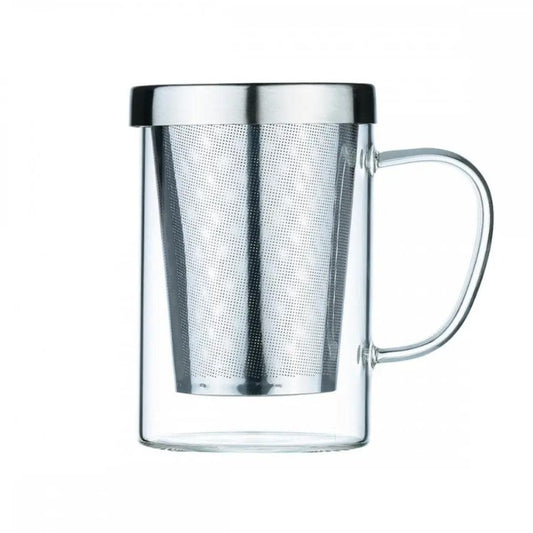 Elise Tea Mug with Infuser and Lid 400ml | Large