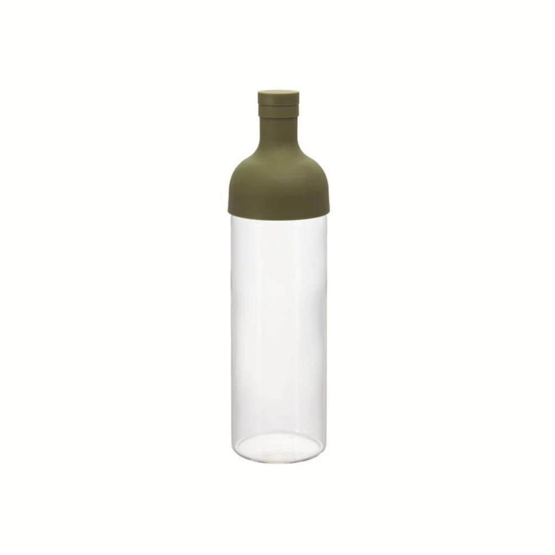 Hario Cold Brew Tea Bottle (750ml) With Filter And Tea Glasses | Black
